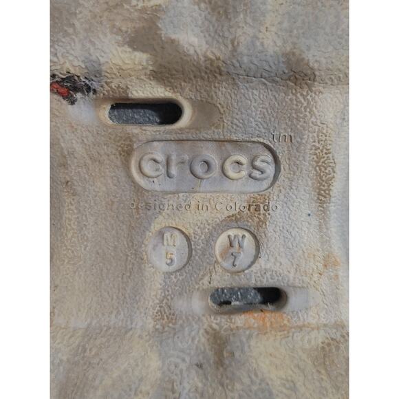 Crocs Echo Marbled Clogs Brown Cream Slingback Waterproof Shoes Womens US 7 - Picture 6 of 6